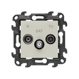 Simon 24 Gniazdo antenowe R-TV-SAT końcowe/zakończeniowe kaszmirowy NASK.01/42