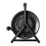 Przedłużacz bębnowy, 4 gniazda 2P+Z, kabel PVC H05VV-F 3x1,5mm2, długość 25m, stałe gniazda, termik,