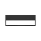 Simon 100 Ramka minimal 3-krotna czarny mat