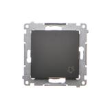 Simon 54 Przycisk „dzwonek” 10A szybkozłączka czarny