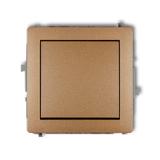 DECO Mechanizm łącznika krzyżowego (jeden klawisz bez piktogramu) złoty metalik