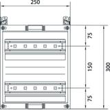 univers N HC 300x250mm zestaw do zabudowy aparatury modułowej 2x12 M UC21MG HAGER