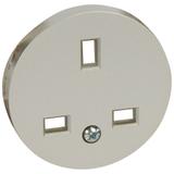 CELIANE - PLAKIETKA GNIAZDA 2P+Z STANDARD ANGIELSKI TYTANOWA, Legrand