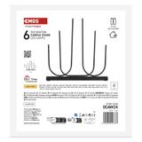 Świecznik świąteczny 6 LED 40 cm 2x AA metal ciepła biel IP20 timer DCAW24 EMOS