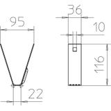 TPB 100 FS, Uchwyt TRAPEZOWY TPB 100FS