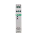 Przekaźnik bistabilny 9-30 V AC/DC na szynę DIN z przekaźnikiem inrush 160A/20ms BIS-411-LED-24V F&F