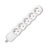 Rozgałęźnik wielogniazdowy 5x2P+Z Schuko biały OR-AE-13266(GS)/W ORNO