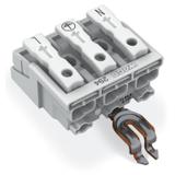 złączka zasilająca 3-biegunowa bez stopek ze stykiem PE