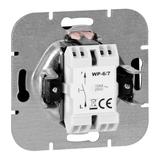 Przycisk dzwonek podtynkowy Onyx, 10A, 250V, WP-6/7O, czarny OR-OE-7504/B ORNO