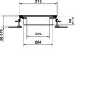 tehalit.BK Kanał współpoziomy wanna stalowa BKW 300x(80-120)mm stal BKW300080 HAGER