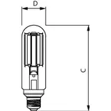 Żarówka LED 19W=50W 4000lm 4000K barwa neutralna LED SON-T UE M 4Klm 19W 740 E27 5 lat gw. PHILIPS