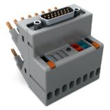 8-torowy adapter ze złączem D-Sub wejście WAGO