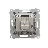 Simon 55 Gniazdo antenowe R-TV-SAT przelotowe 7dB 1x Wejście: 5 MHz÷2,4 GHz Grafitowy mat