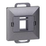 Płytka czołowa + 1xRJ45 Pearl, PC+ARJ45/P1, antracyt