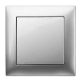 Ramka SENTIA 1x srebro połysk  IP 20