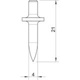 903/RB, KOŁEK OBO BEZ GWINT.15MM 4MM