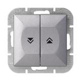 Łącznik roletowy podtynkowy Pearl, 10A, 250V, WP-10P, antracyt