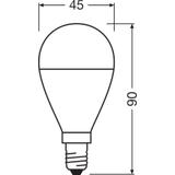 Lampa LED VALUE Classic P60 non-dim plastik 7,5W 830 E14