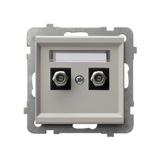 SONATA Gniazdo antenowe typu F podwójne kaszmir