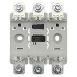 Triple Integral Base NH00 CE podstawa NH000/00 3P 160A mont. szyna DIN i śruby podwójny styk TD00-DI