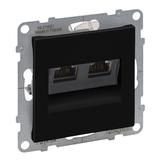 Suno Gniazdo Komputerowe 2Xrj45/Kat 6 Utp Aluminium 721353 721459 LEGRAND