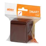 Łącznik natynkowy 10A, 250V, schodowy IP44, SMART, brązowy