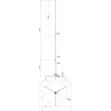Iglica odgromowa fi 22/16/10 mm dł. 3500 mm, Al/ stal NIRO, ze statywem r 320 mm, St/tZn