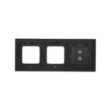 Simon 54 Touch Panel dotykowy S54 Touch 3 moduły 2 pola dotykowe pionowe + 2 otwory na osprzęty S54 zastygła lawa DSTR3300/73 KONTAKT