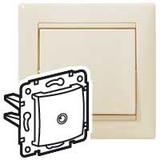 VALENA - GNIAZDO KOŃCOWE TV 2400 MHZ 14 DB KREMOWE, Legrand