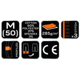 Spodnie robocze HD Slim, odpinane kieszenie, rozmiar M