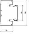 tehalit.BRP Kanał PVC podstawa 65x130 biały BRP6513019016 HAGER