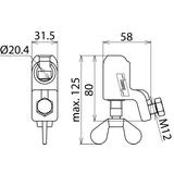 Zacisk kołpakowy K1, 25-120 mm2, fi 20 mm