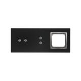 Simon 54 Touch Panel dotykowy S54 Touch 3 moduły 2 pola dotykowe poziome + 2 pola dotykowe pionowe + 1 otwór na osprzęt S54 księżycowa lawa DSTR3230/74 KONTAKT