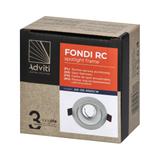 FONDI RC ramka dekoracyjna oprawy punktowej, MR16/GU10 max. 50W, okrągła, stała, aluminiowa, biała