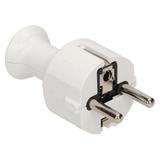 Wtyczka prosta biała WT-40/BIAŁY ORNO