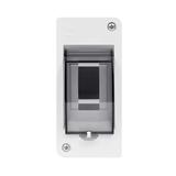 Obudowa n/t EP 1/2 z szybą  IP 30 D  transparentna dymna