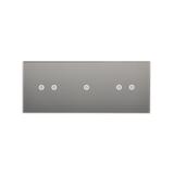 Simon 54 Touch Panel dotykowy S54 Touch 3 moduły 2 pola dotykowe poziome + 1 pole dotykowe + 2 pola dotykowe poziome srebrna mgła DSTR3212/71 KONTAKT