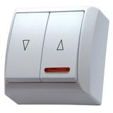 BIS Łącznik żaluzjowy z podświetleniem pomarańczowym - kolor biały