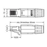 wtyczka sieci obiektowej PROFINET RJ45 IP20