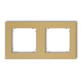MINI Ramka uniwersalna podwójna z tworzywa złota