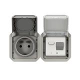 NOWE PLEXO - GNIAZDO 2P+Z RCBO MECHANIZM 16 A-250 V SZARE 069567L LEGRAND