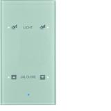 BERKER KNX TS Sensor dotykowy podwójny konfigurowalny szkło aluminium 75142134 HAGER