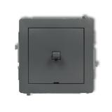 DECO Mechanizm łącznika krzyżowego w stylu amerykańskim (jeden klawisz, bez piktogramu) grafitowy ma