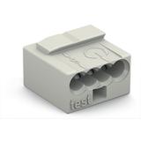 Szybkozłączka MIKRO 4x 0,6‑0,8mm2 jasnoszara 243‑304 /100szt./ WAGO