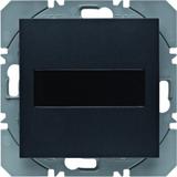 BERKER B.X/S.1 KNX RF Przycisk pojedynczy płaski z baterią słoneczną antracyt 85655185 HAGER