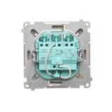 Simon Basic Łącznik potrójny z podświetleniem LED 10A szybkozłączka beż