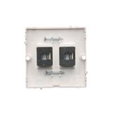 Simon Basic Gniazdo komputerowe RJ45 podwójne kategoria 5e . Montaż gniazda na wkręty do puszki biały BMF52.02/11 KONTAKT