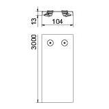 DRL/100, POKR.Z RYGLAMI 100MM VA4301