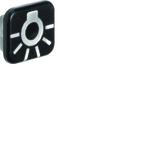 BERKER W.1 Soczewka z nadrukiem symbolu światło (10szt.) 18223501 HAGER