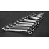 Klucze oczkowe odgięte 6-32 mm, zestaw 12 szt.